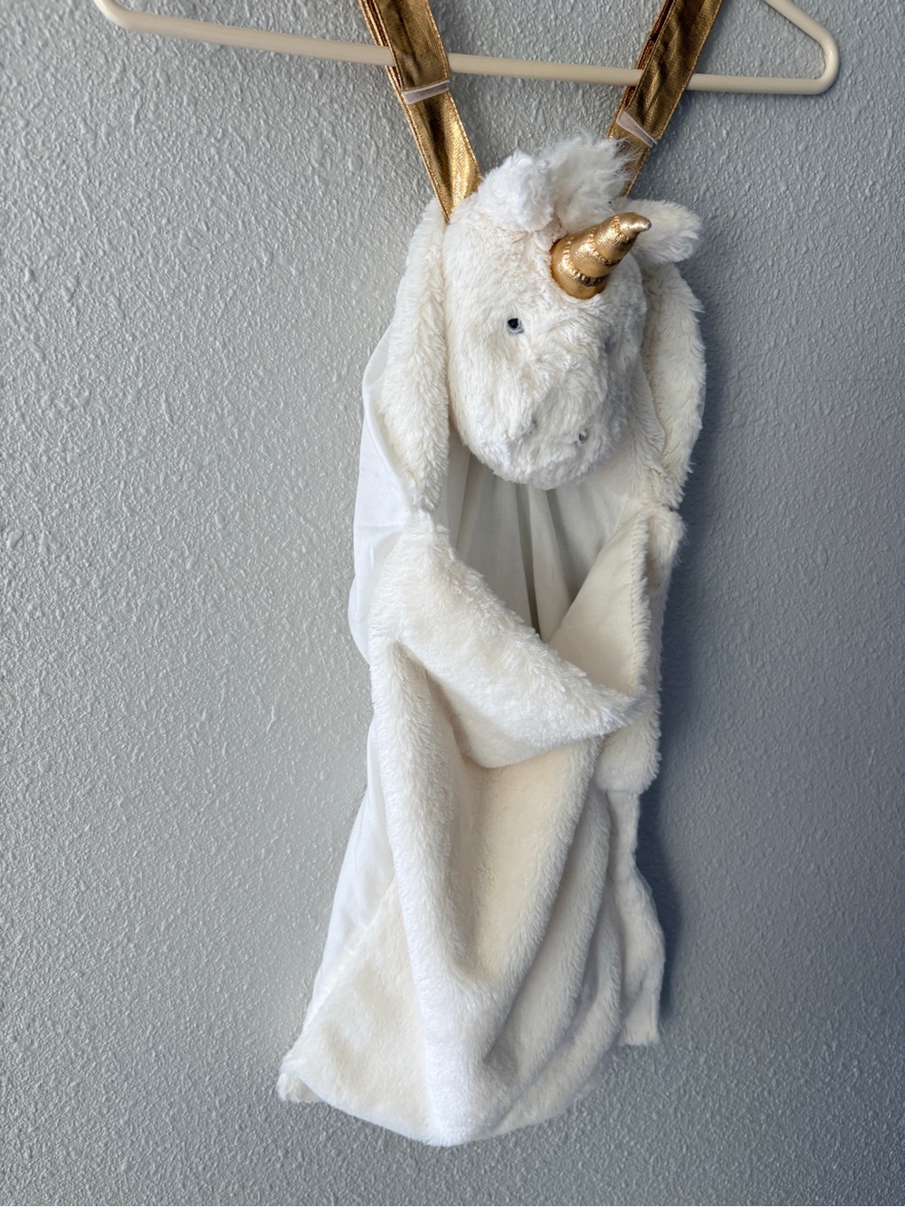 Pottery Barn Kids x Götz Unicorn Plush Backpack.